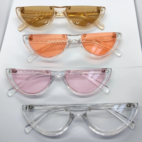 Accessories - Nwt half moon lucite sunnies